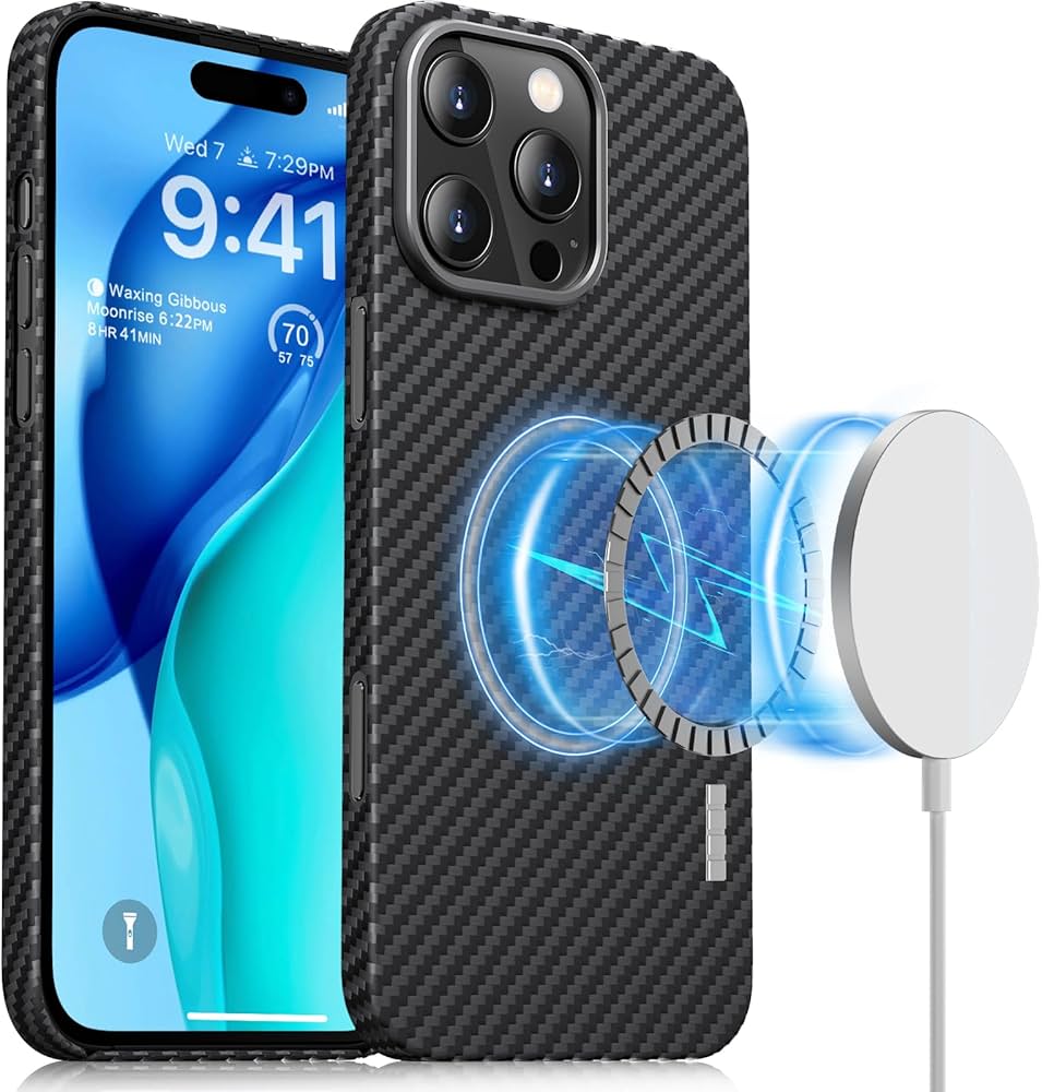 Memumi Carbon MagSafe Case – iPhone 16 Pro